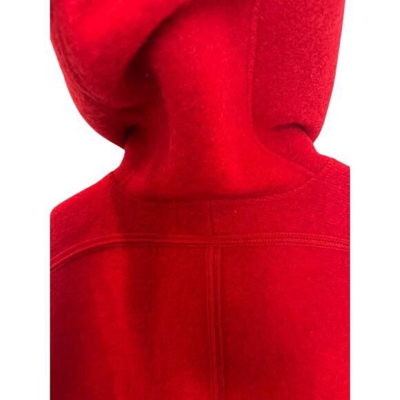 Vintage L.L.Bean 100% Wool Hooded Jacket Women’s M Red Austria  Outerwear - Picture 4 of 13